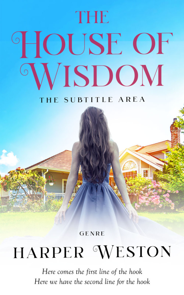 Front view of Curious Blue #23522 - Premade Royal Romance Book Cover