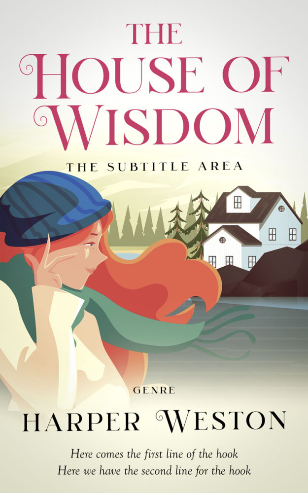 Front view of White Rock #23523 - Premade Literary Fiction Book Cover