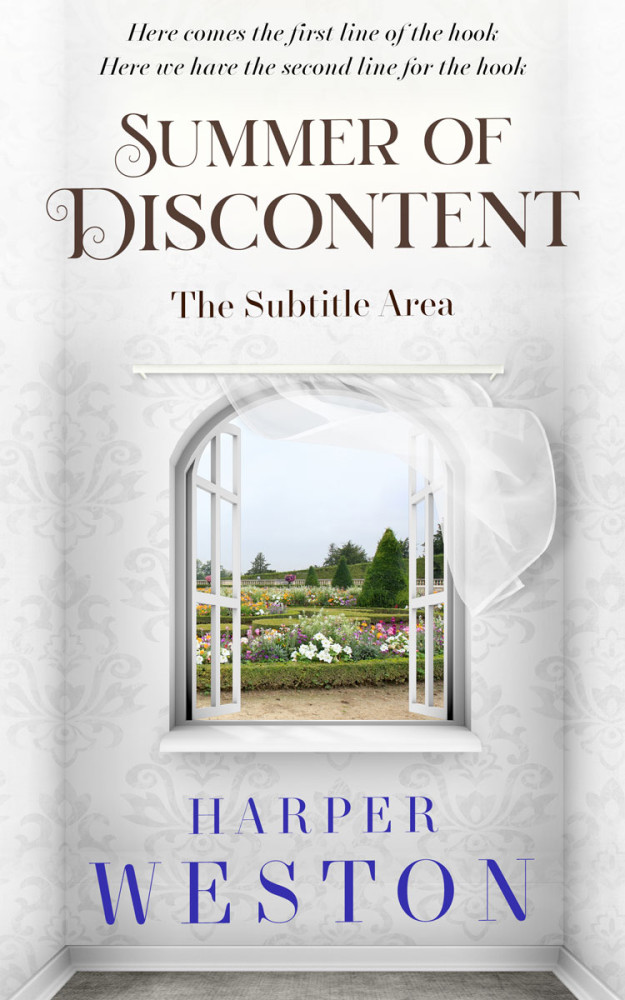 Front view of Quill Gray #23528 - Premade Literary Fiction Book Cover