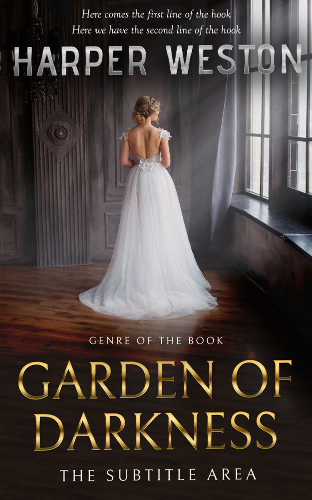 Front view of Cocoa Brown #23546 - Premade Fantasy Book Cover