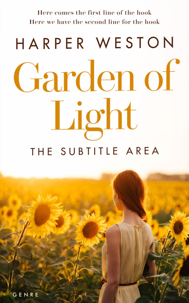 Front view of Brown Tumbleweed #23562 - Premade Literary Fiction Book Cover