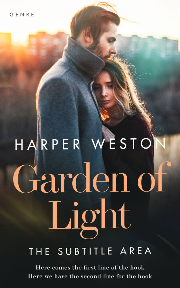 Front view of Cameo #23563 - Premade Romance Book Cover