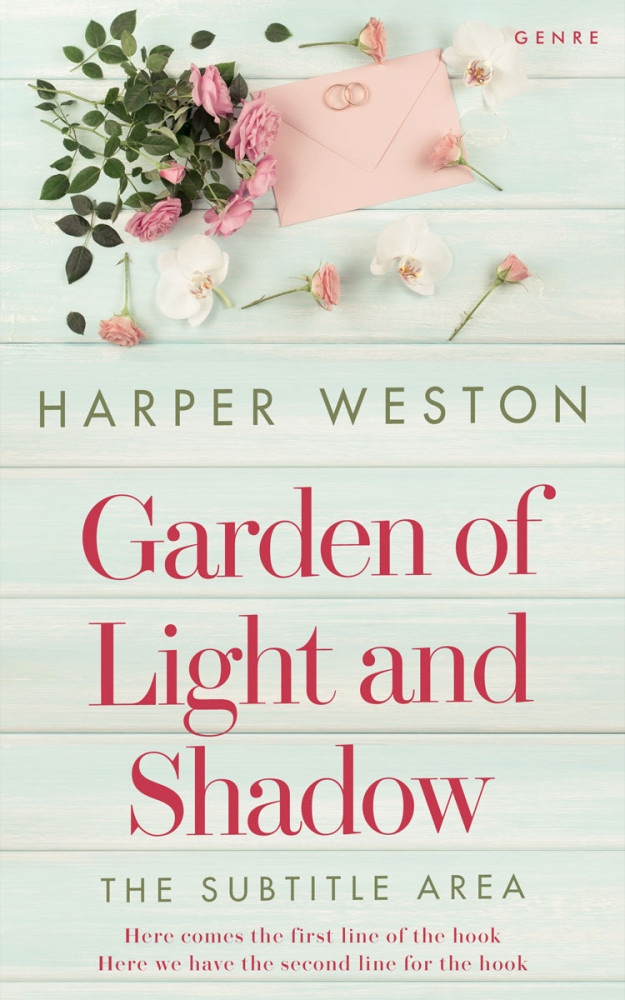 Front view of Green White #23571 - Premade Romance Book Cover