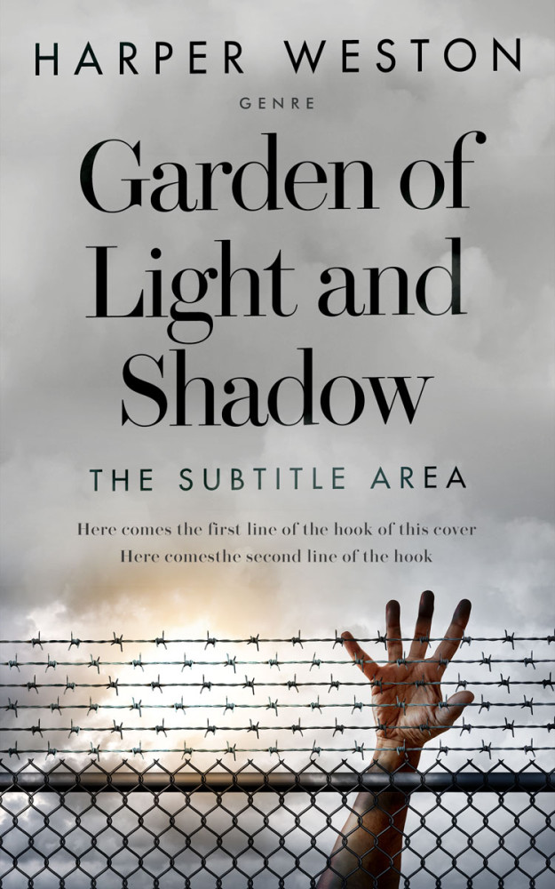 Front view of Gray Nickel #23576 - Premade Apocalyptica Book Cover