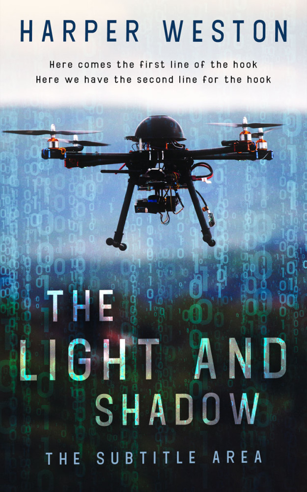 Front view of Iron #23582 - Premade Action & Adventure Book Cover