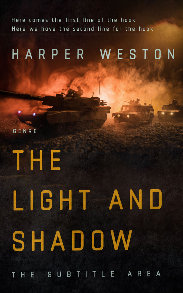 Front view of Night Rider #23619 - Premade Apocalyptica Book Cover