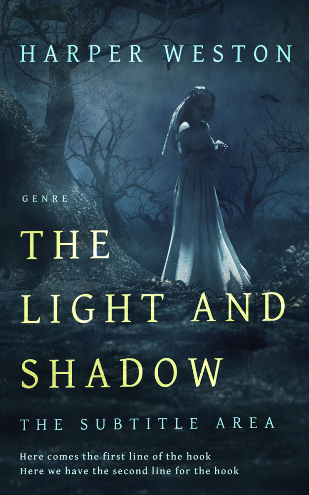 Front view of Te Papa Green #23635 - Premade Horror Book Cover