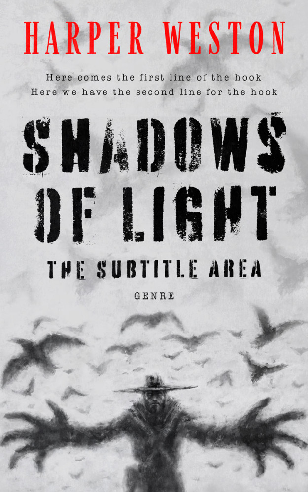 Front view of French Gray #23645 - Premade Apocalyptica Book Cover | BookCoverZone