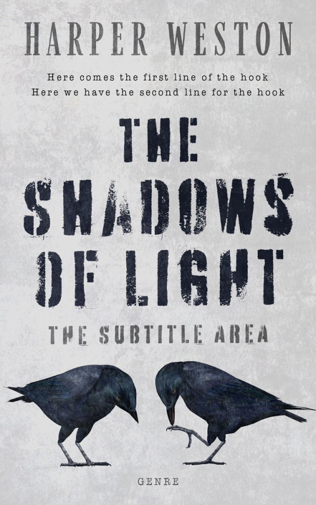 Front view of Iron #23646 - Premade Literary Fiction Book Cover