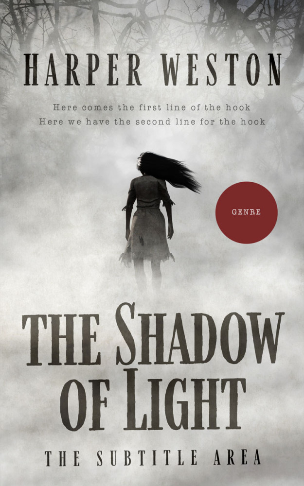 Front view of Gray Nickel #23655 - Premade Horror Book Cover