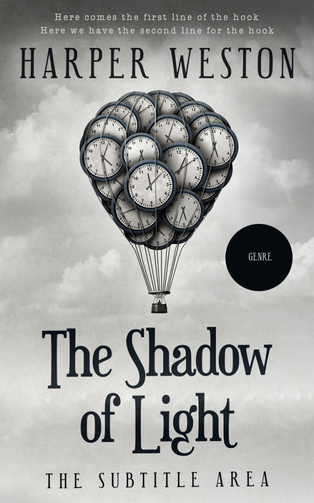 Front view of Gray Nickel #23666 - Premade Abstract Book Cover | BookCoverZone