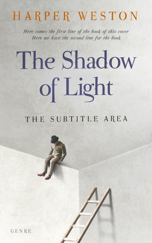 Front view of Quill Gray #23683 - Premade Abstract Book Cover