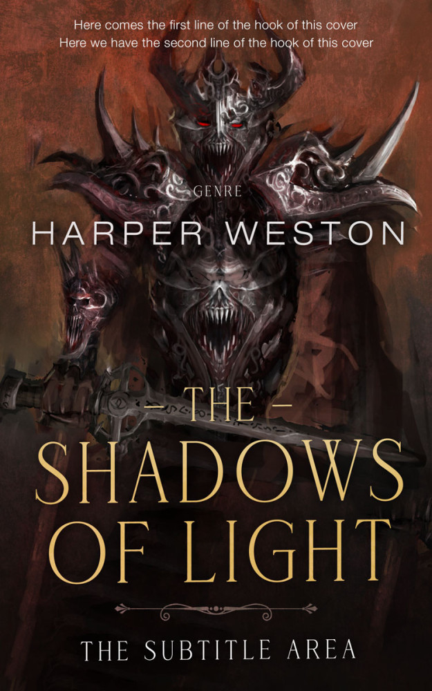 Front view of Gondola #23722 - Premade Fantasy Book Cover