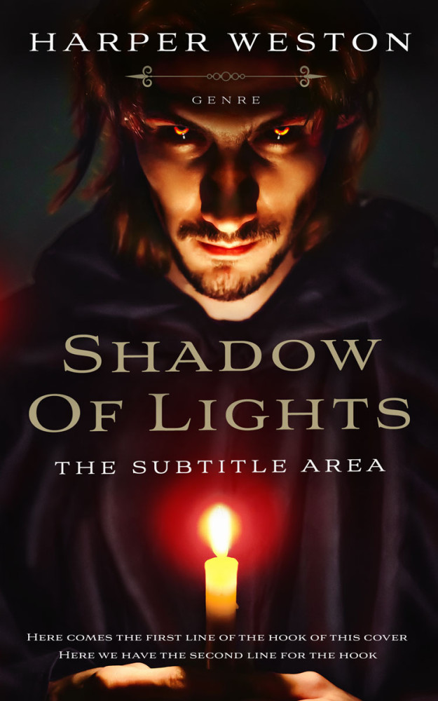 Front view of Gondola #23750 - Premade Fantasy Book Cover