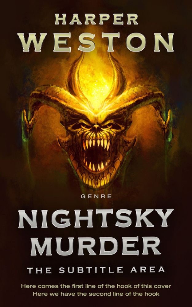 Front view of Graphite #23797 - Premade Horror Book Cover