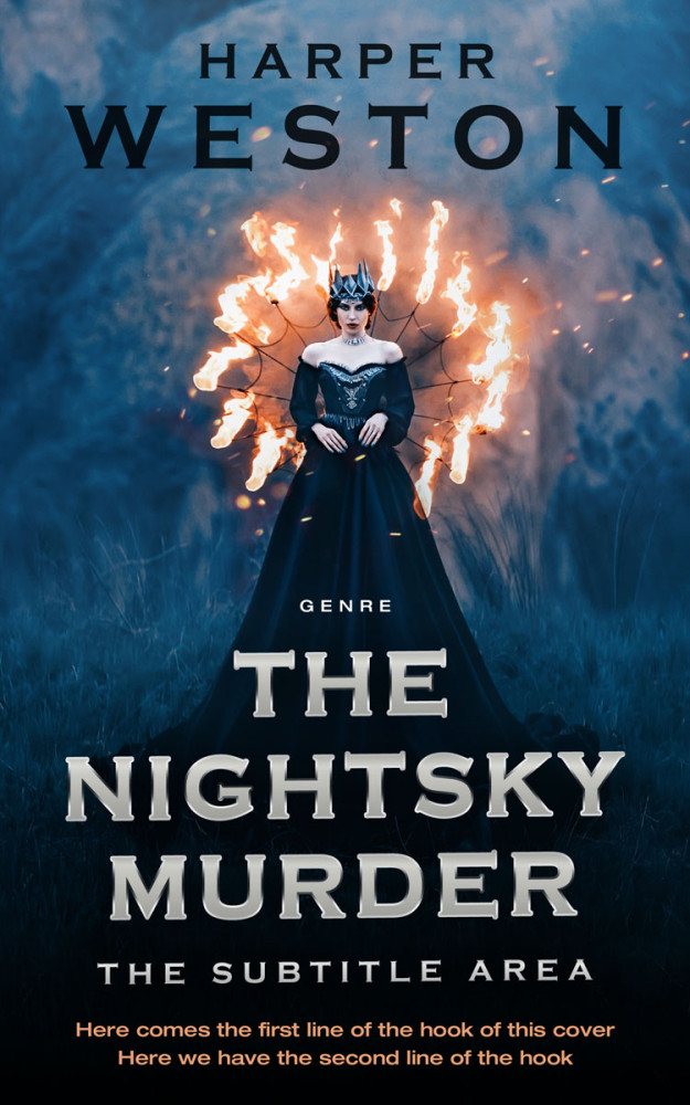 Front view of Firefly #23801 - Premade Fantasy Book Cover | BookCoverZone