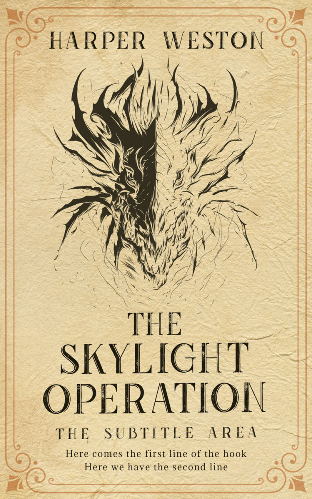 Front view of Zombie #23813 - Premade Fantasy Book Cover