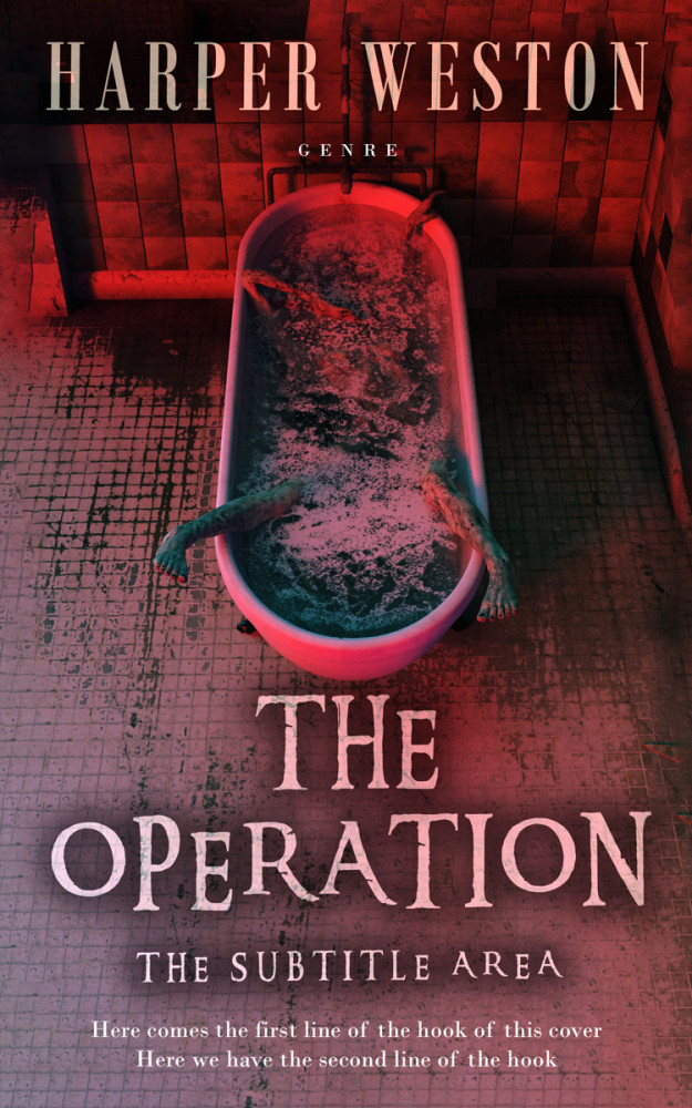 Front view of Buccaneer #23828 - Premade Horror Book Cover