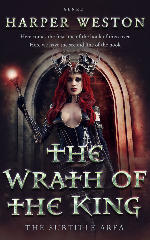 Front view of Thunder #23858 - Premade Fantasy Book Cover | BookCoverZone