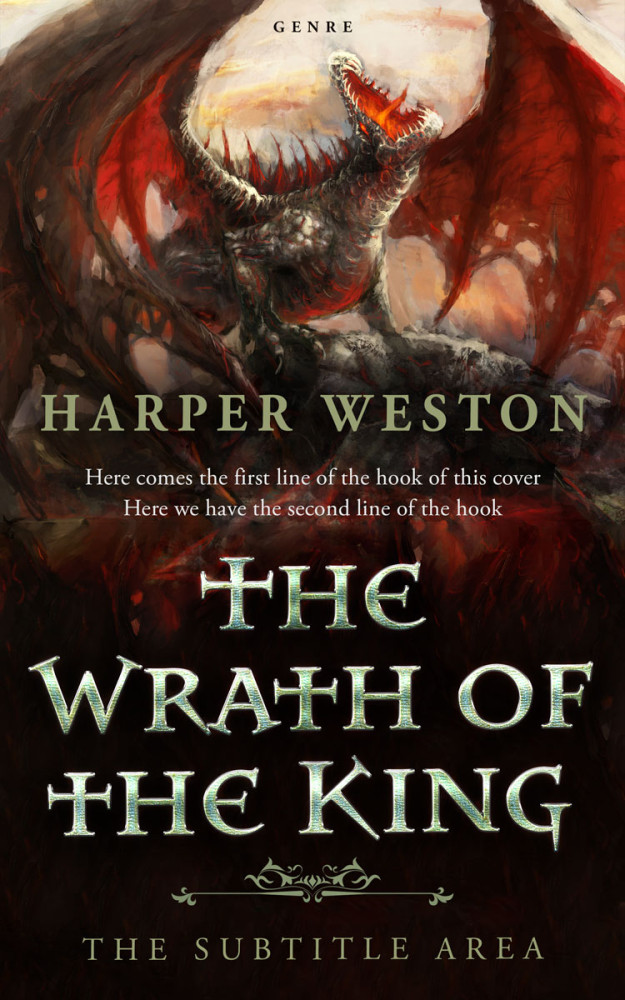 Front view of Night Rider #23871 - Premade Fantasy Book Cover