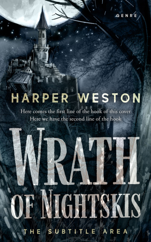 Front view of Mirage #23886 - Premade Fantasy Book Cover