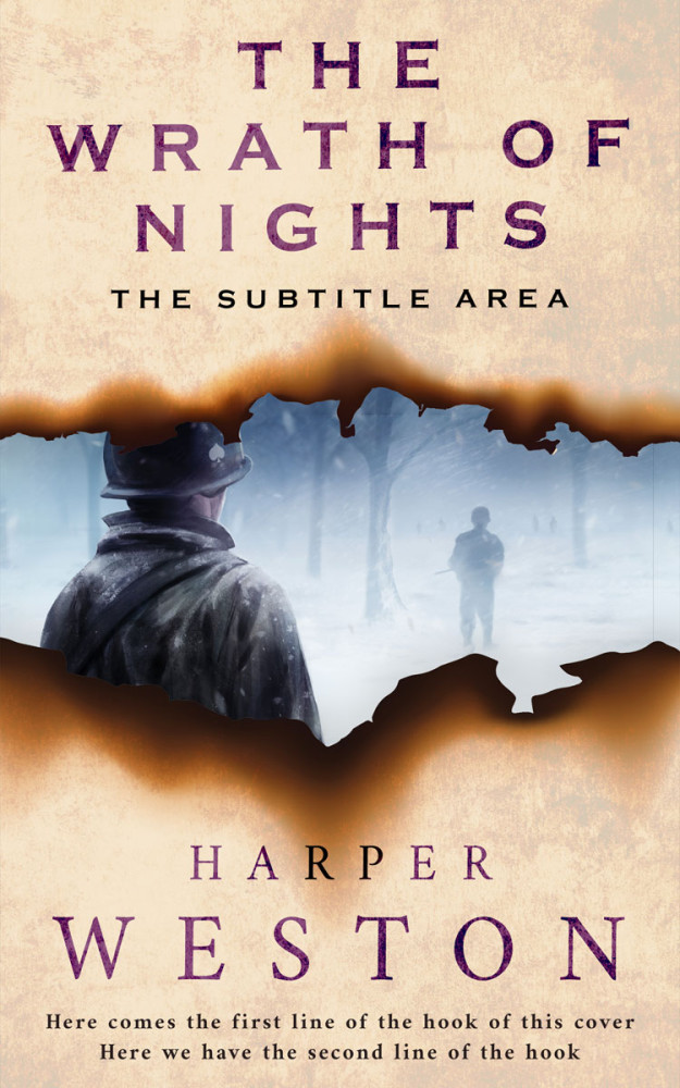 Front view of Bone #23914 - Premade Historical Book Cover