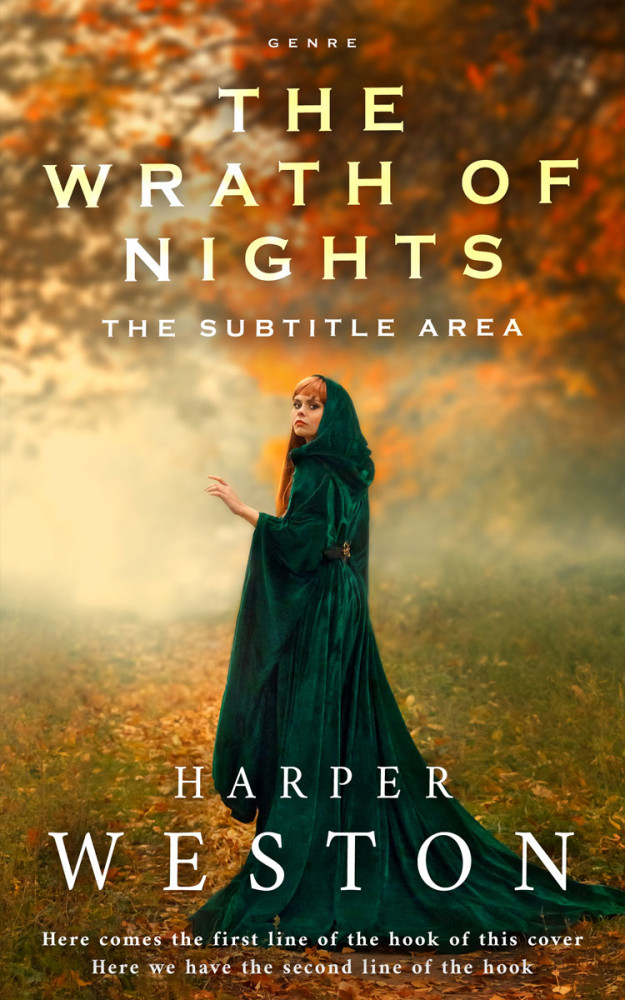 Front view of Kumera #23923 - Premade Fantasy Book Cover