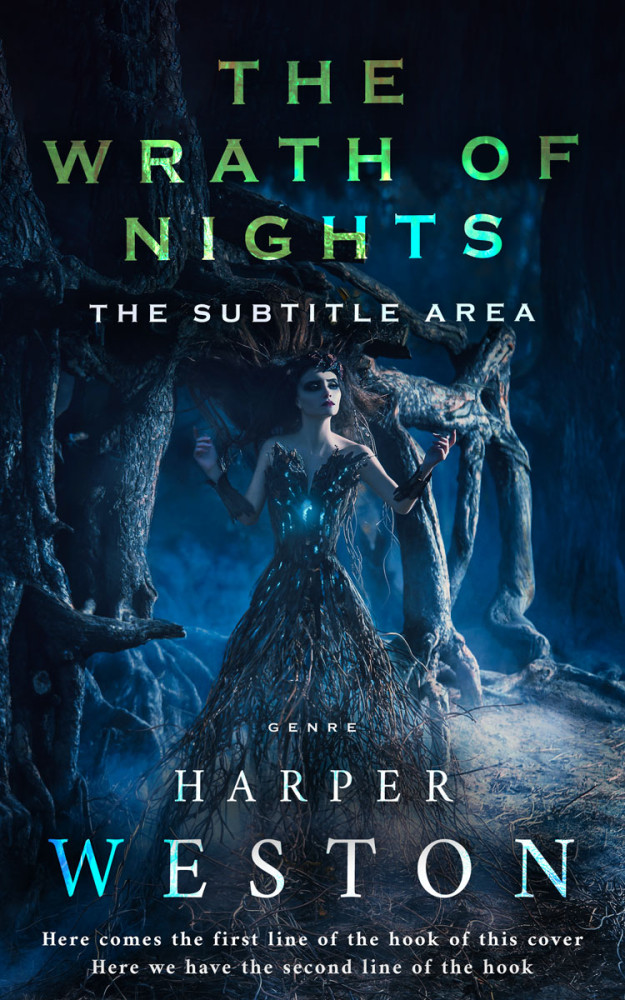 Front view of Firefly #23926 - Premade Fantasy Book Cover