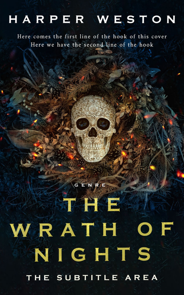 Front view of Bunker #23943 - Premade Horror Book Cover