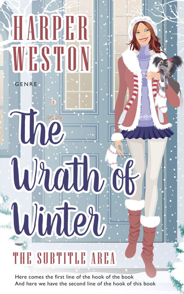 Front view of French Gray #23954 - Premade Chick Lit Book Cover