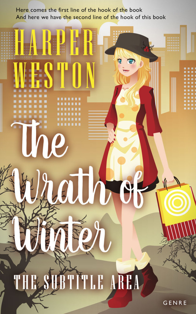 Front view of Gimblet #23955 - Premade Literary Fiction Book Cover