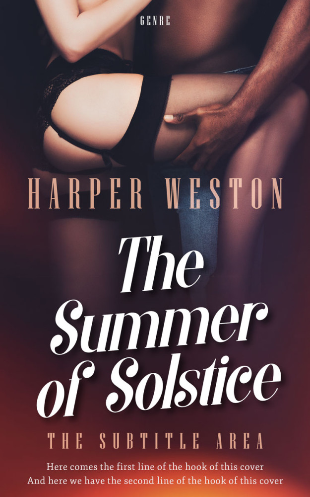 Front view of Thunder #23976 - Premade Erotica Book Cover