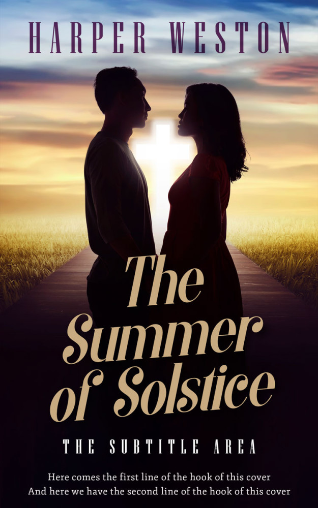 Front view of Gondola #23979 - Premade Romance Book Cover