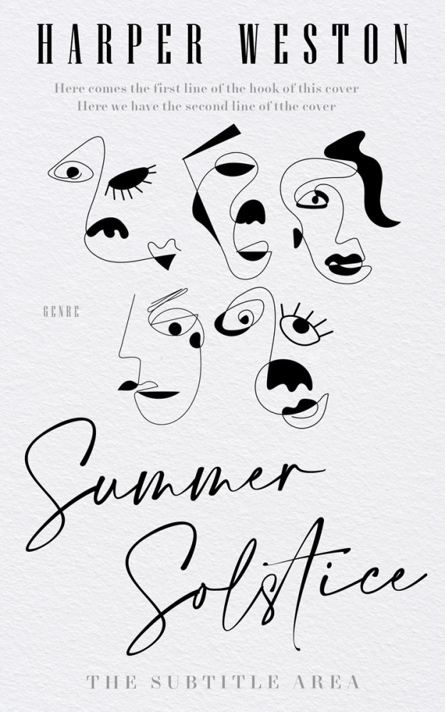 Front view of Athens Gray #24005 - Premade Abstract Book Cover