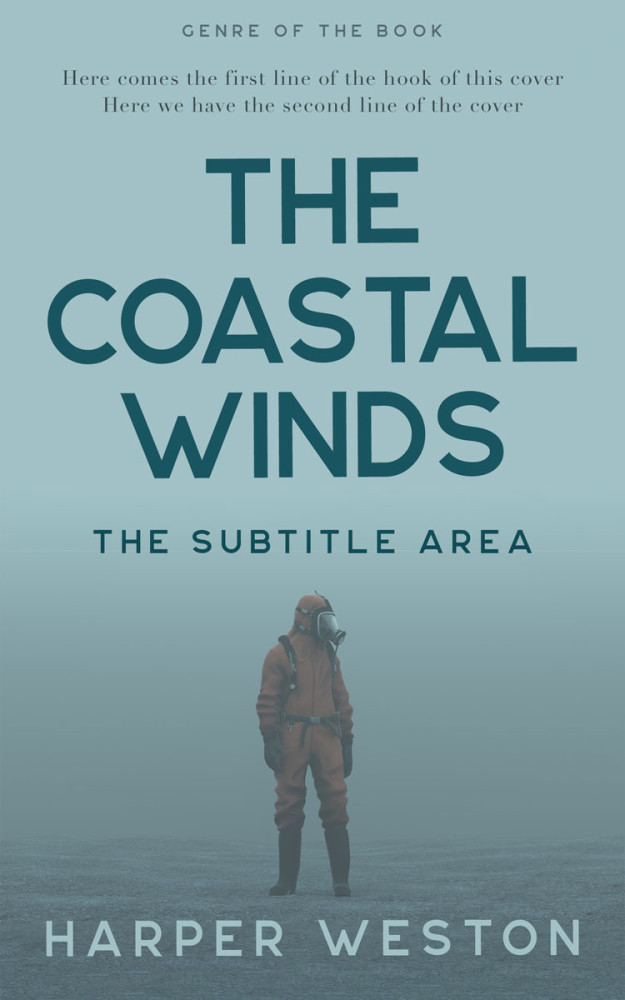 Front view of Gull Gray #24041 - Premade Apocalyptica Book Cover