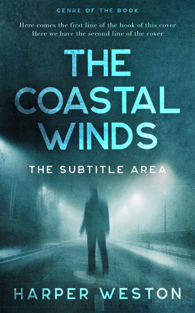 Front view of Blue Dianne #24042 - Premade Mystery & Thriller & Suspense Book Cover