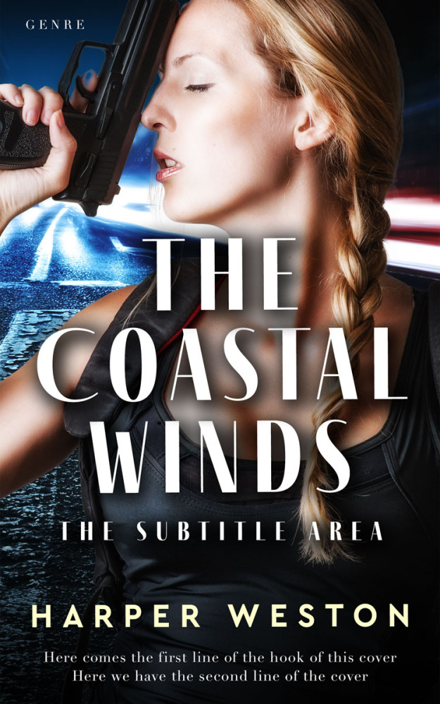 Front view of Clam Shell #24051 - Premade Mystery & Thriller & Suspense Book Cover