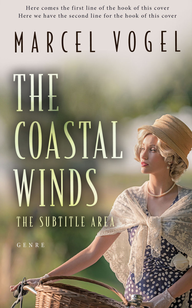 Front view of Pale Oyster #24231 - Premade Historical Book Cover