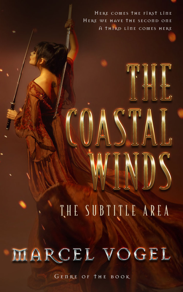 Front view of Paco #24258 - Premade Fantasy Book Cover