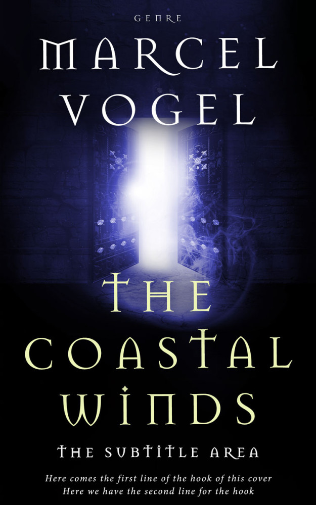 Front view of Ebony #24265 - Premade Fantasy Book Cover