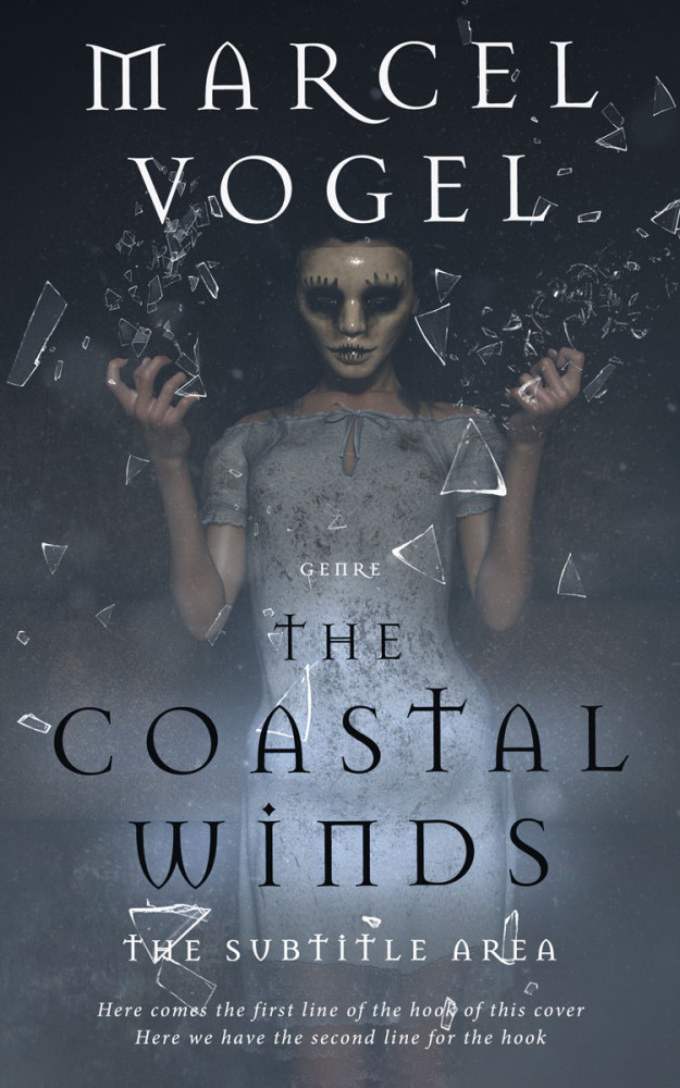 Front view of Mako #24279 - Premade Horror Book Cover