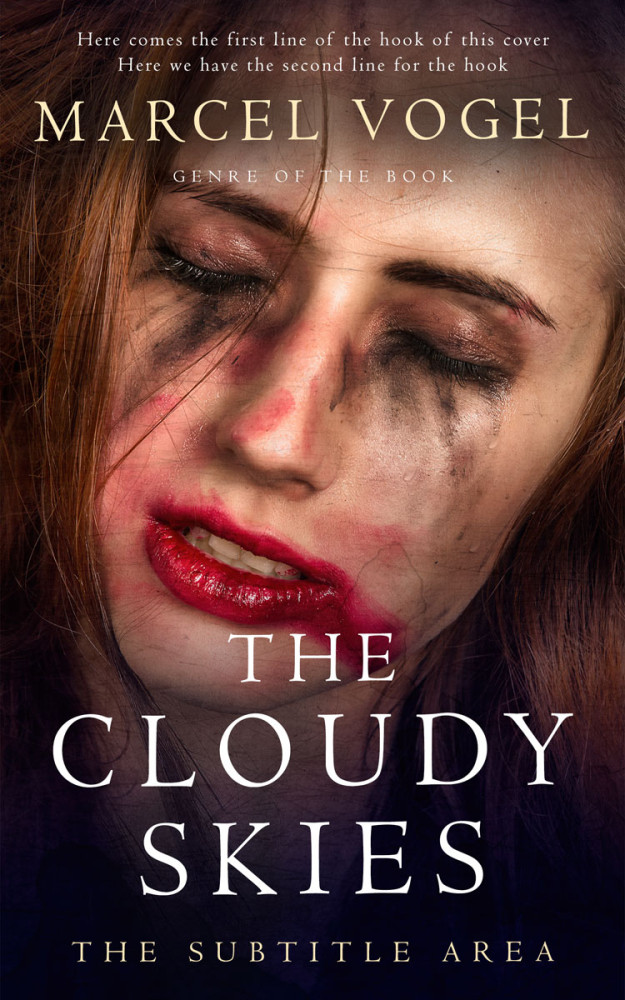 Front view of Gondola #24329 - Premade Literary Fiction Book Cover