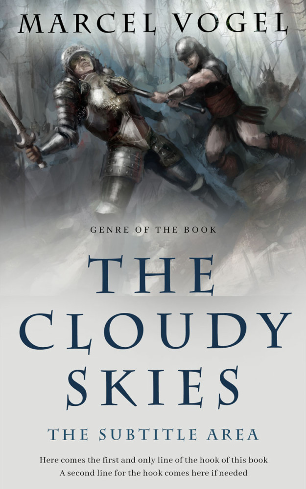 Front view of Celeste #24364 - Premade Fantasy Book Cover