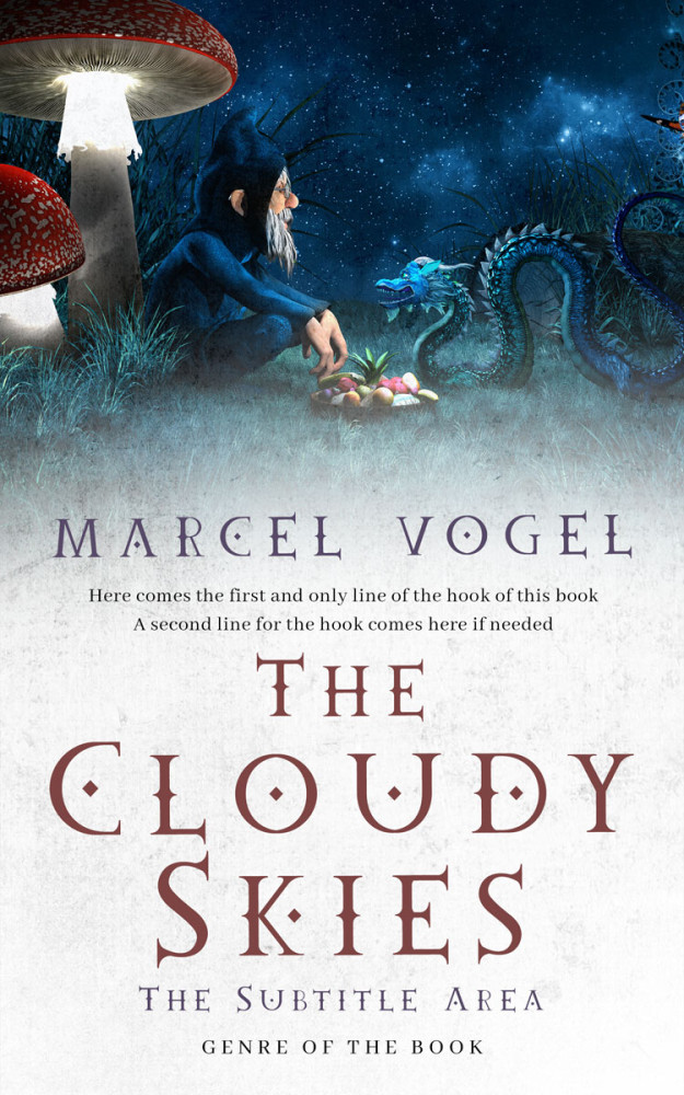 Front view of Big Stone #24368 - Premade Fantasy Book Cover