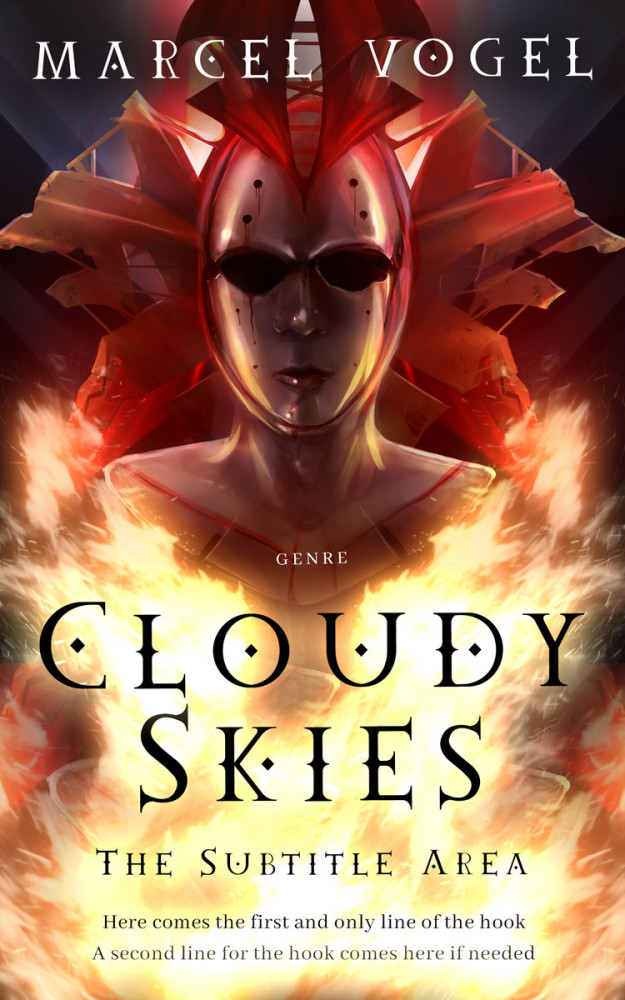 Front view of Burnt Umber #24388 - Premade Fantasy Book Cover