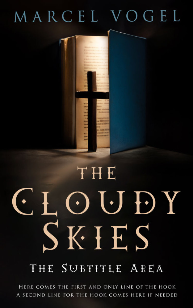 Front view of Cod Gray #24392 - Premade Religion & Spirituality Book Cover