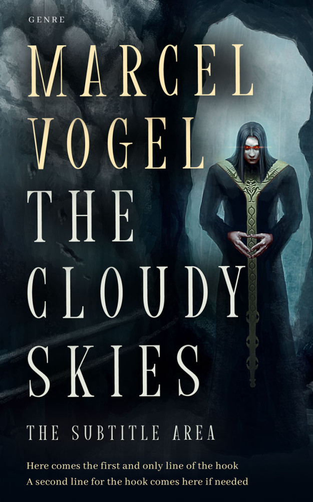 Front view of Bunker #24402 - Premade Fantasy Book Cover