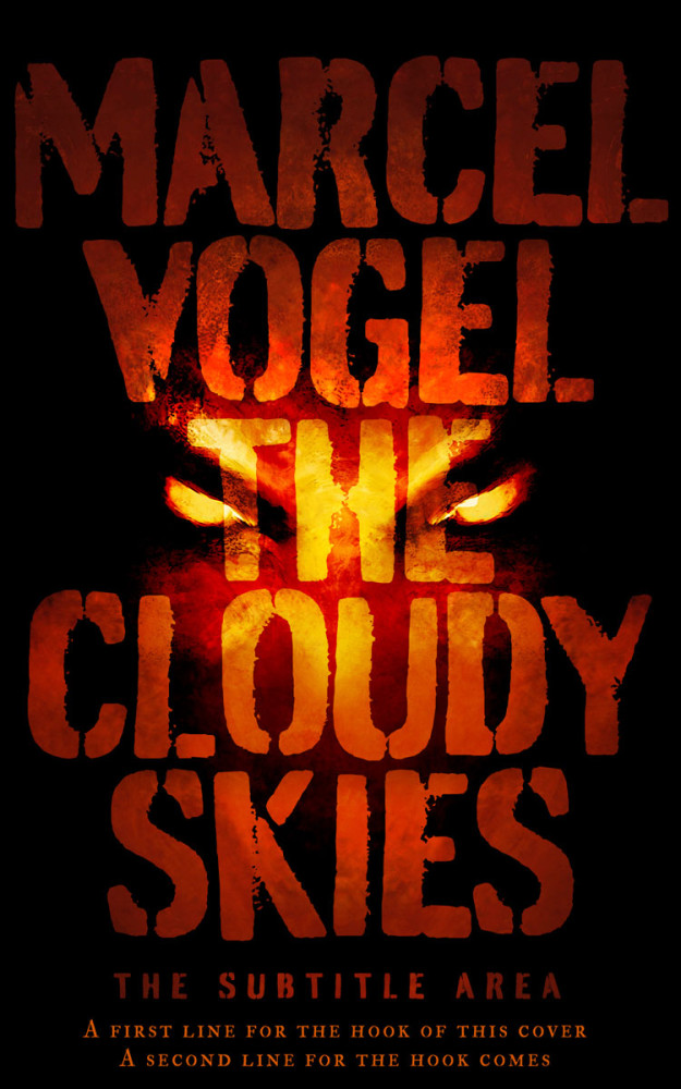 Front view of Fire #24508 - Premade Horror Book Cover