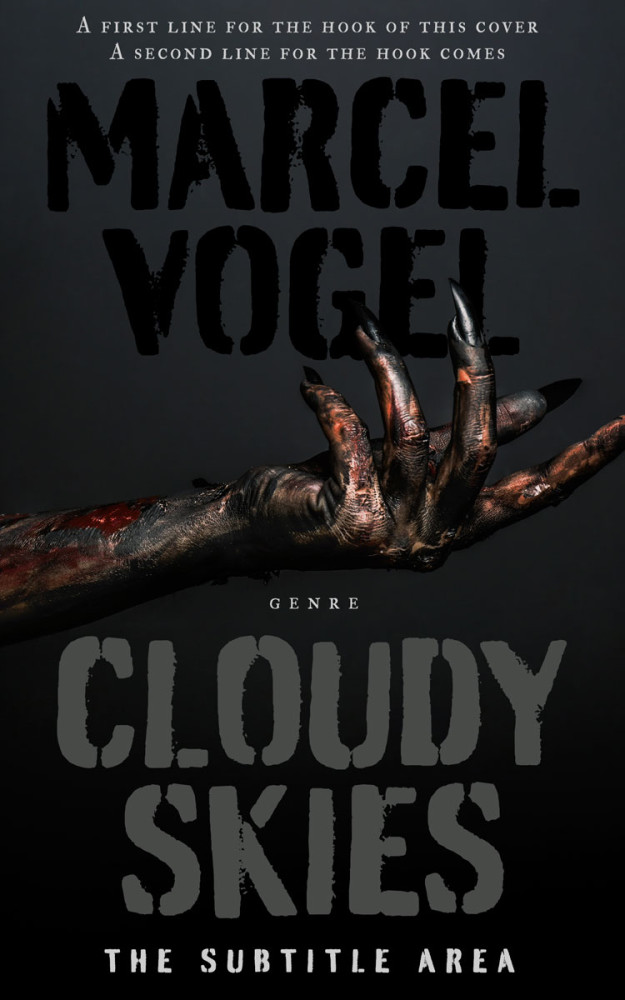 Front view of Shark #24515 - Premade Apocalyptica Book Cover