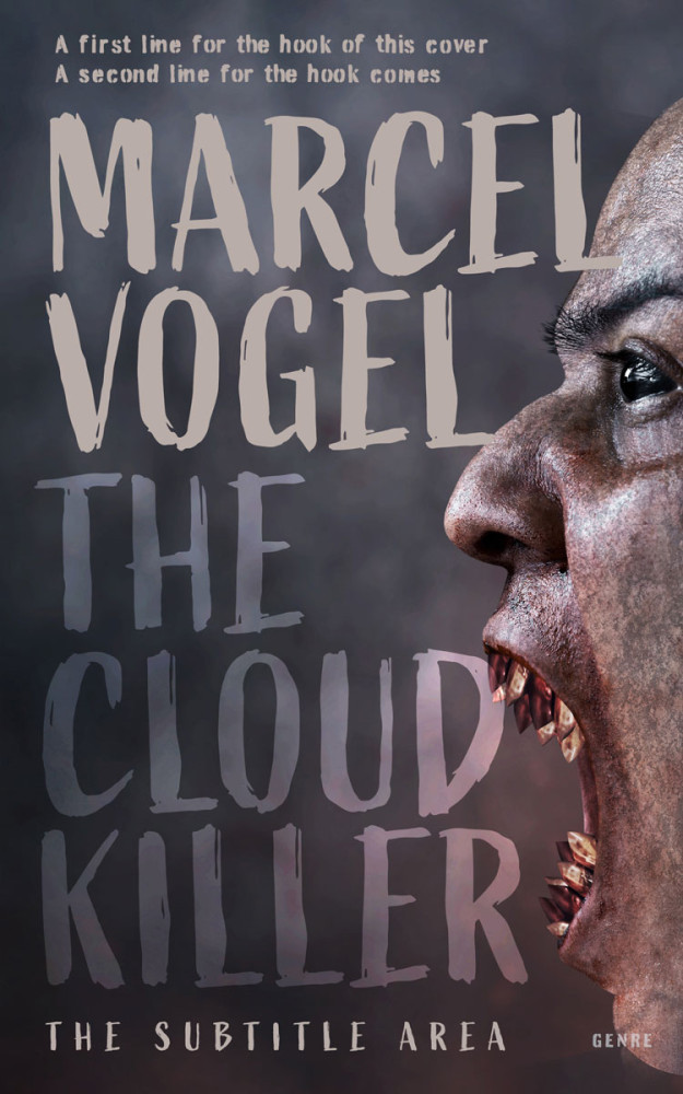 Front view of Ship Gray #24526 - Premade Horror Book Cover